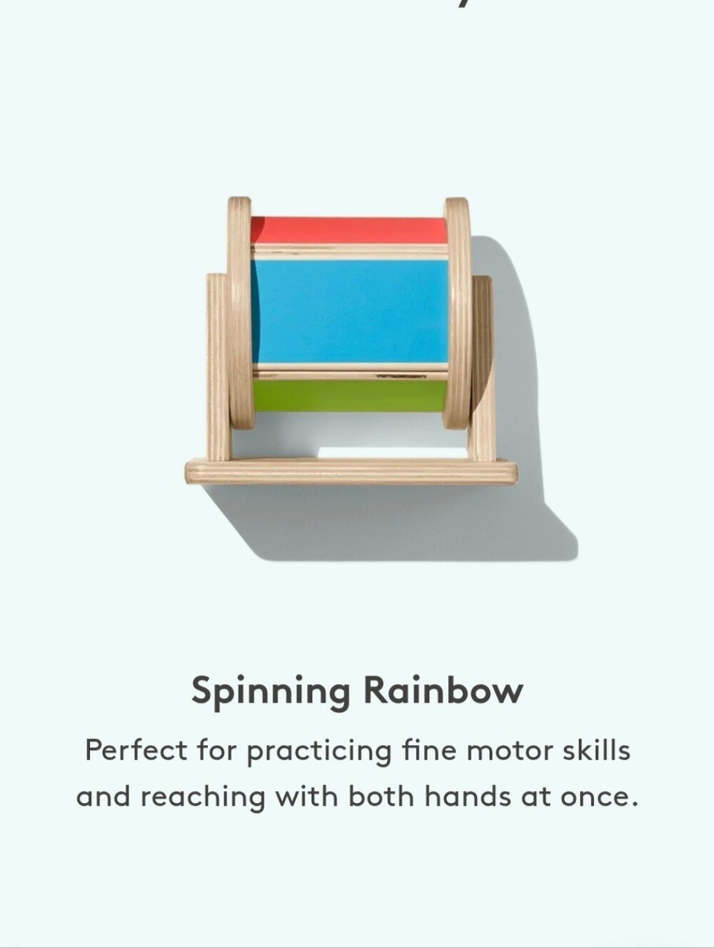 Lovevery Spinning Rainbow Wooden Montessori Toy 6 Months-2 Years